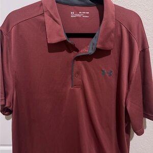 Under Armour Red Polo Shirt Premium Style
